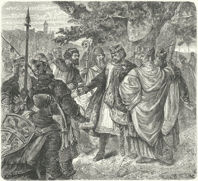 Kuningas Johannes hyväksyy Magna Cartan, Runnymede tekijältä German School