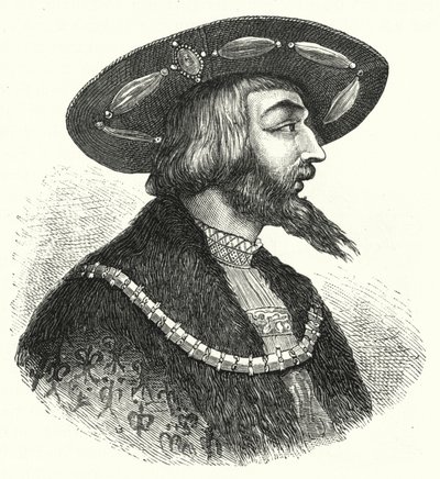Unkarin kuningas Ludvig II (kaiverrus) tekijältä German School