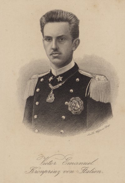 Italian kuningas Victor Emmanuel III kruununprinssin aikana tekijältä German School