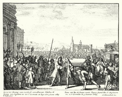Ranskalainen Louis XIV toivotti Englannin James II:n tervetulleeksi maanpakoon tekijältä German School
