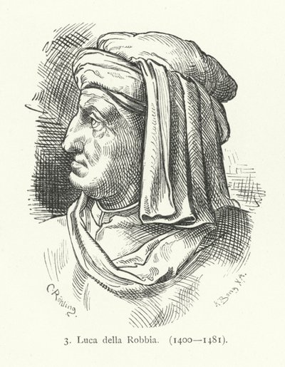 Luca della Robbia, italialainen renessanssin kuvanveistäjä (kaiverrus) tekijältä German School