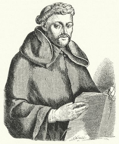 Luis de Leon, espanjalainen lyyrinen runoilija (kaiverrus) tekijältä German School