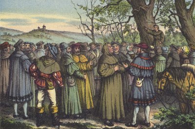 Luther saarnaa (chromolitho) tekijältä German School