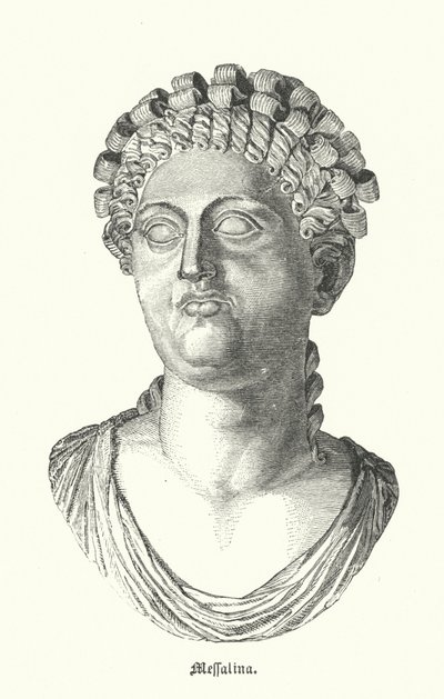 Messalina, Rooman keisari Claudiuksen kolmas vaimo (kaiverrus) tekijältä German School