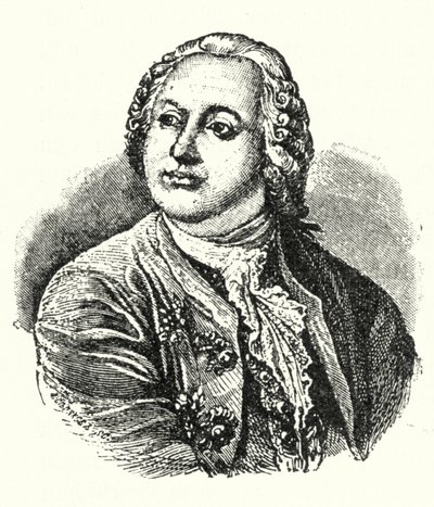Mihail Lomonosov, venäläinen kirjailija ja tiedemies (kaiverrus) tekijältä German School