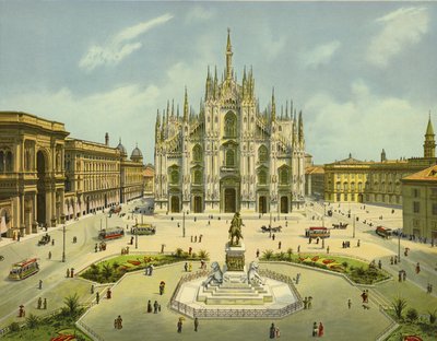 Milano, Piazza del Duomo (kromoliittinen) tekijältä German School