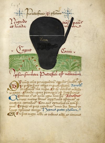 Ms Sloane 2560, f.8 Alchemical Treatisesista, 1400-luvun loppu (vellum) tekijältä German School