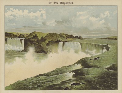 Niagaran putoukset (väri litho) tekijältä German School