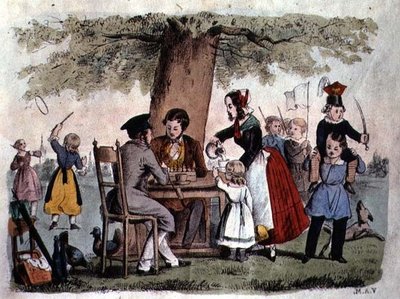 Open Air Games, Saksa, n.1860 (värikaiverrus) tekijältä German School