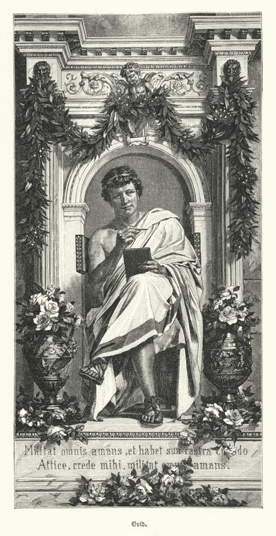 Ovidius, roomalainen runoilija (kaiverrus) tekijältä German School