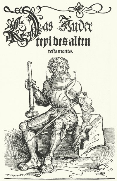 Sivu Lutherin Vanhan testamentin ensimmäisestä painoksesta (kaiverrus) tekijältä German School