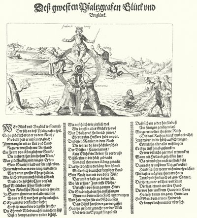 Pamfletti, joka pilkkaa talvikuningasta Frederick I:tä Bohemiasta, 1621 tekijältä German School