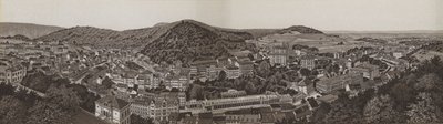 Karlovy Varyn panoraama (litho) tekijältä German School