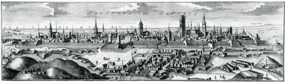 Panoraamanäkymä Danzigiin (Gdansk) tekijältä German School