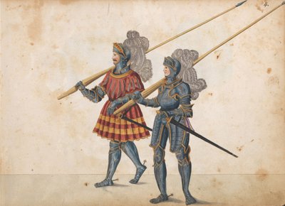 Turnauksen paraati, n. 1640 (kynä ja muste, vesiväri ja pesut) tekijältä German School