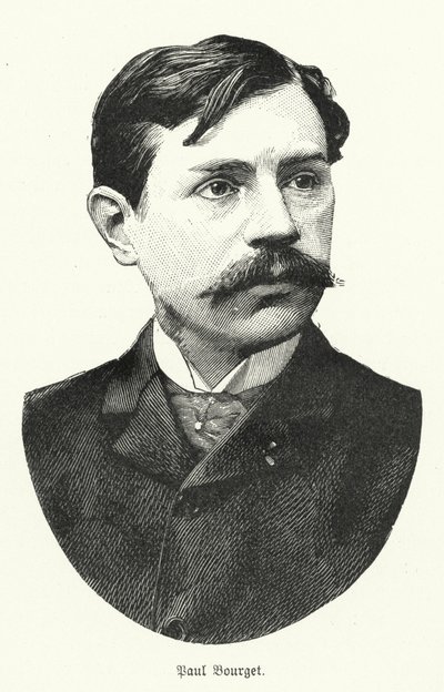 Paul Bourget, ranskalainen kirjailija (litho) tekijältä German School