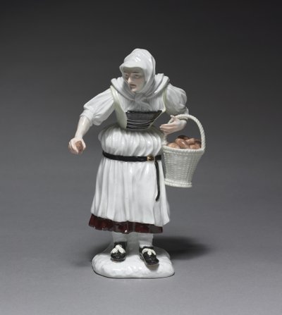 Talonpoikanainen, valmistaja Meissen Posliinitehdas, Saksa, malli Johann Joachim Kändler tekijältä German School