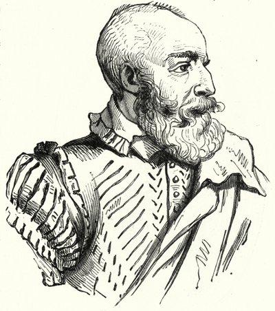 Petrus Ramus, ranskalainen humanisti ja logiikka, joka tapettiin Pyhän Bartolomeuksen päivän joukkomurhassa (kaiverrus) tekijältä German School