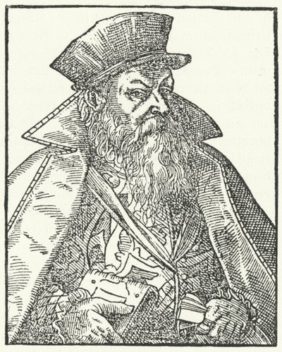 Philipp Nicodemus Frischlin, saksalainen näytelmäkirjailija (kaiverrus) tekijältä German School