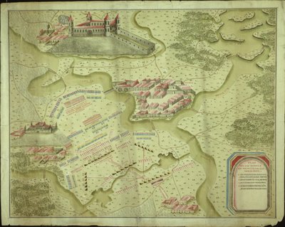 Mollwitzin taistelun suunnitelma 10. huhtikuuta 1741 tekijältä German School