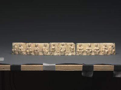 Muistolaatta kannettavalta alttarilta: Kristus ja apostolit, Ala-Reinin laakso, 1050-1100 tekijältä German School