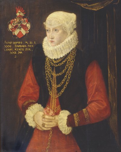 Barbara Ridlerin muotokuva, 1581 tekijältä German School