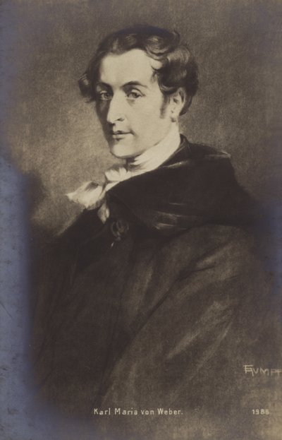 Carl Maria von Weberin muotokuva tekijältä German School