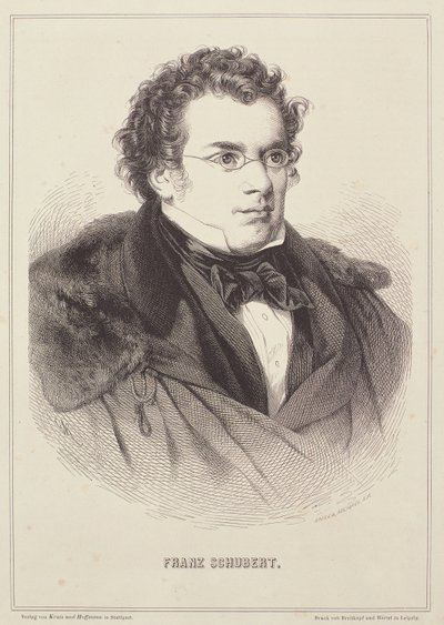 Franz Schubertin (1768-1827) muotokuva tekijältä German School