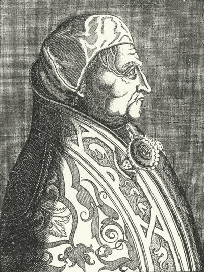 Paavi Pius II:n muotokuva (kaiverrus) tekijältä German School