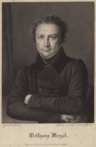 Wolfgang Menzelin muotokuva tekijältä German School