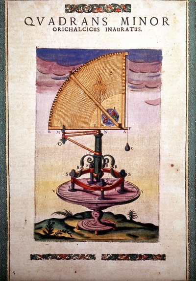 Atsiimutaalinen eläinradan kvadrantti Tycho Brahin (1546 - 1601), Wandsbeckin "vakiintuneen tähtitieteen koneistossa" tekijältä German School