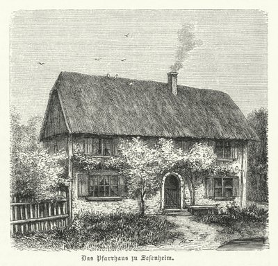 Sessenheimin pappila, Friederike Brionin koti, jonka kanssa Johann Wolfgang Goethella oli rakkaussuhde opiskellessaan Strasbourgin yliopistossa vuosina 1770-1771. tekijältä German School