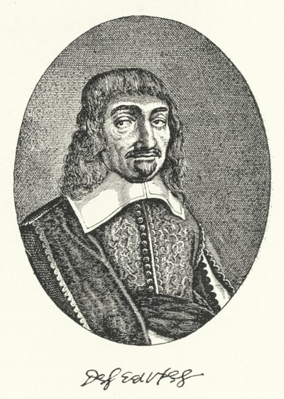 Rene Descartes, ranskalainen filosofi (kaiverrus) tekijältä German School