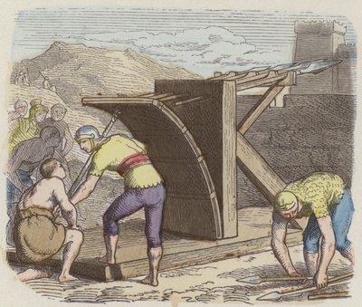 Roomalainen ballista (värillinen kaiverrus) tekijältä German School