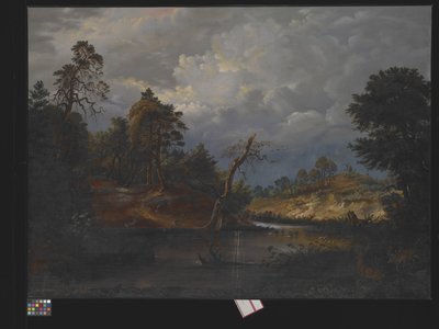 Paisagem Romântica (óleo sobre tela)finlandês tekijältä German School
