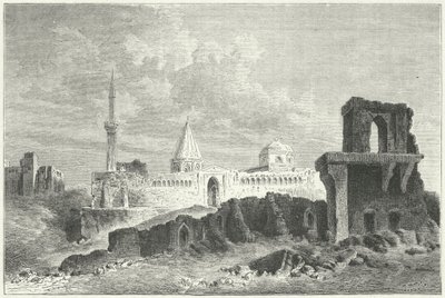 Seldžukkien palatsin rauniot Konyassa, Turkissa (kaiverrus) tekijältä German School