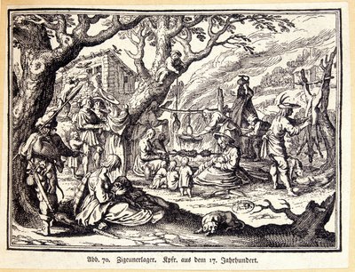 Maaseudun ihmiset keskiajalla. Saksalainen kaiverrus 1700-luvulta. Nimetön. Bibl. Deco Artsista. tekijältä German School