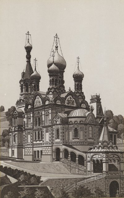 venäläinen kirkko (litho) tekijältä German School