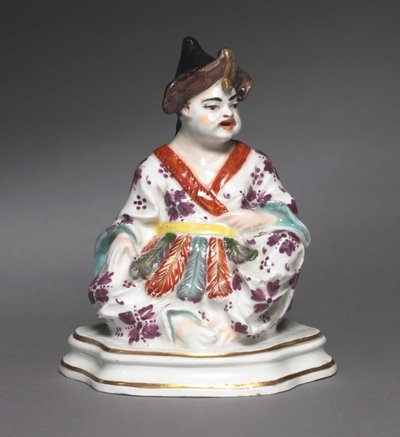 Istuva kiinalainen figuuri, valmistaja Meissen Porcelain Factory, n.1730 tekijältä German School