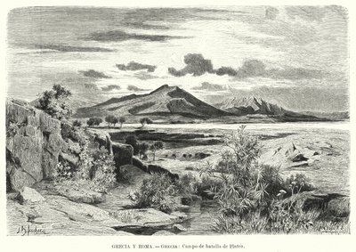 Plataian taistelun paikka, Kreikka (litho) tekijältä German School