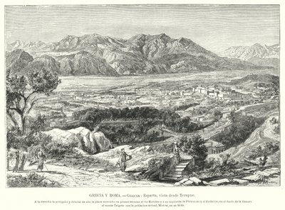 Sparta, Muinainen Kreikka (litho) tekijältä German School
