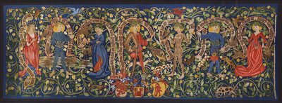 Keijuja esittävä kuvakudos, Basel, n. 1490 (värilitro). tekijältä German School