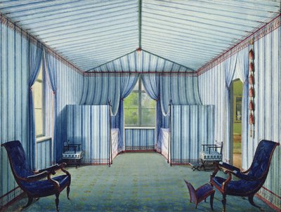 Telttahuone, vuoden 1830 jälkeen (kynä & muste ja wc paperilla) tekijältä German School