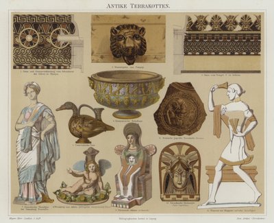 Terrakotta antiikki (väri litho) tekijältä German School