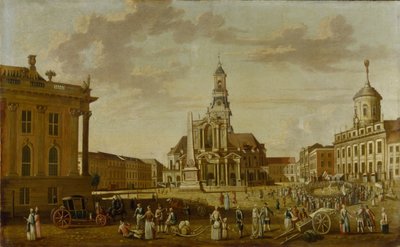 Alter Markt, Pyhän Nikolauksen kirkko ja kaupungintalo, 1771 tekijältä German School