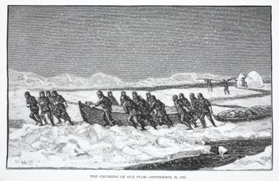 The Crushing of our Floe, 26. syyskuuta 1883, pub. Lontoo 1886 tekijältä German School