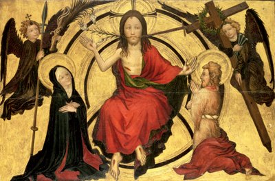 Viimeinen tuomio, 1400-luvun alku (tempera paneelissa) tekijältä German School