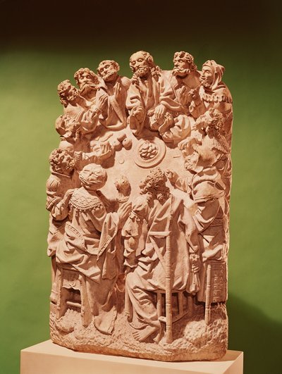 Viimeinen ehtoollinen, n. 1500-30 (kalkkikivi) (katso lisätietoja kohdasta 391865) tekijältä German School