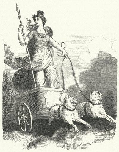 Norjalainen jumalatar Freyja (kaiverrus) tekijältä German School