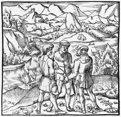 Rutli Vala, kuvitus Cosmographie Universellestä, Sebastien Munster (1488-1552) Basel, julkaistu 1559 tekijältä German School
